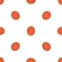 Top view watermelon pattern seamless vector