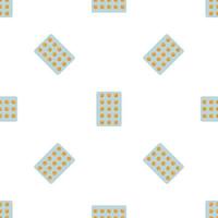 Antibiotic pack pattern seamless vector