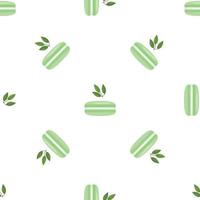 Mint macaroon pattern seamless vector