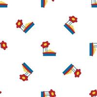 Kid sand box pattern seamless vector