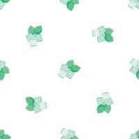 Mint gum pads pattern seamless vector