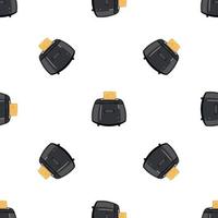 Toaster pattern seamless vector