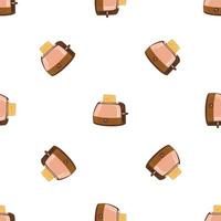 Breakfast toaster pattern seamless vector