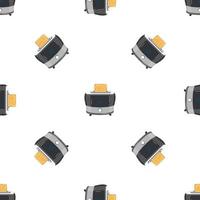 Toast machine pattern seamless vector