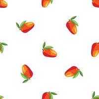 Ripe mango pattern seamless vector