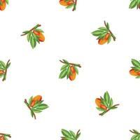 Mango branch pattern seamless vector