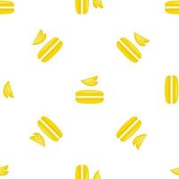 Mango macaroon pattern seamless vector