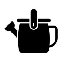 An icon design of watering can vector