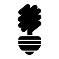icono de diseño creativo de luz led vector