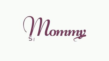 Mommy sleeping animation text, Family care, Family concept, happy mother sleeping video