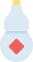 ilustración de vector de botella de licor en un fondo. símbolos de calidad premium. iconos vectoriales para concepto y diseño gráfico.