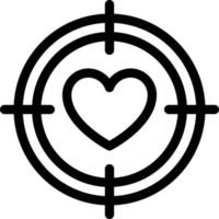 ilustración de vector de corazón en un fondo. símbolos de calidad premium. iconos vectoriales para concepto y diseño gráfico.