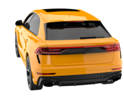 Realistic SUV isolated on transparent background. 3d rendering - illustration png