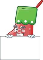 Santa socks cartoon vector