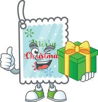 Christmas greeting card cartoon vector