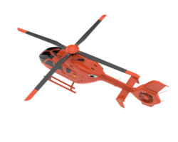 Helicopter isolated on transparent background. 3d rendering - illustration png