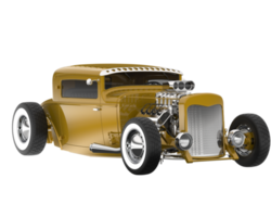 Modern car isolated on transparent background. 3d rendering - illustration png