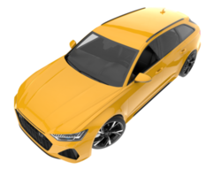 Modern car isolated on transparent background. 3d rendering - illustration png