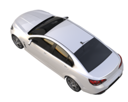 Modern car isolated on transparent background. 3d rendering - illustration png