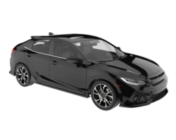 Modern car isolated on transparent background. 3d rendering - illustration png