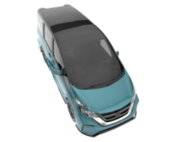 carro moderno isolado em fundo transparente. renderização 3D - ilustração png