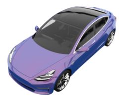 Modern car isolated on transparent background. 3d rendering - illustration png