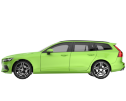 Modern car isolated on transparent background. 3d rendering - illustration png