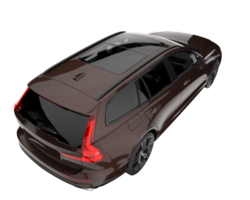 Modern car isolated on transparent background. 3d rendering - illustration png