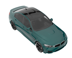 Modern car isolated on transparent background. 3d rendering - illustration png