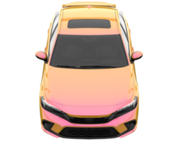 Modern car isolated on transparent background. 3d rendering - illustration png