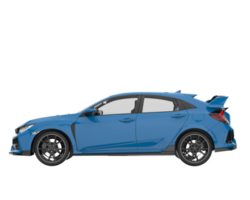 Modern car isolated on transparent background. 3d rendering - illustration png