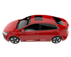 Modern car isolated on transparent background. 3d rendering - illustration png