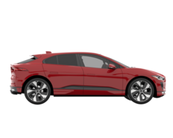 Modern car isolated on transparent background. 3d rendering - illustration png