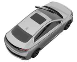 Modern car isolated on transparent background. 3d rendering - illustration png