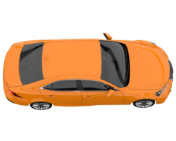 Modern car isolated on transparent background. 3d rendering - illustration png