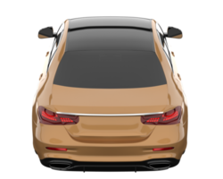 Modern car isolated on transparent background. 3d rendering - illustration png