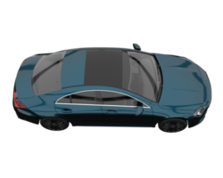 Modern car isolated on transparent background. 3d rendering - illustration png