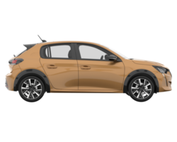 Modern car isolated on transparent background. 3d rendering - illustration png
