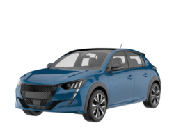 Modern car isolated on transparent background. 3d rendering - illustration png