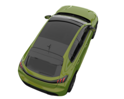 Modern car isolated on transparent background. 3d rendering - illustration png