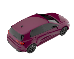 Modern car isolated on transparent background. 3d rendering - illustration png