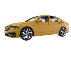 Modern car isolated on transparent background. 3d rendering - illustration png