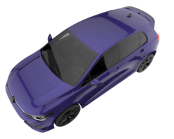 Modern car isolated on transparent background. 3d rendering - illustration png