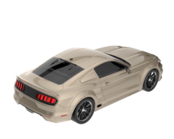 Muscle car isolated on transparent background. 3d rendering - illustration png