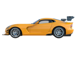 Muscle car isolated on transparent background. 3d rendering - illustration png