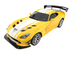 Muscle car isolated on transparent background. 3d rendering - illustration png