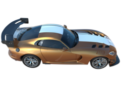 Muscle car isolated on transparent background. 3d rendering - illustration png