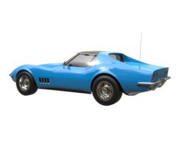 Muscle car isolated on transparent background. 3d rendering - illustration png