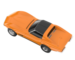 Muscle car isolated on transparent background. 3d rendering - illustration png