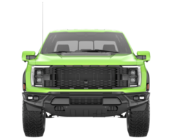 Pickup truck isolated on transparent background. 3d rendering - illustration png